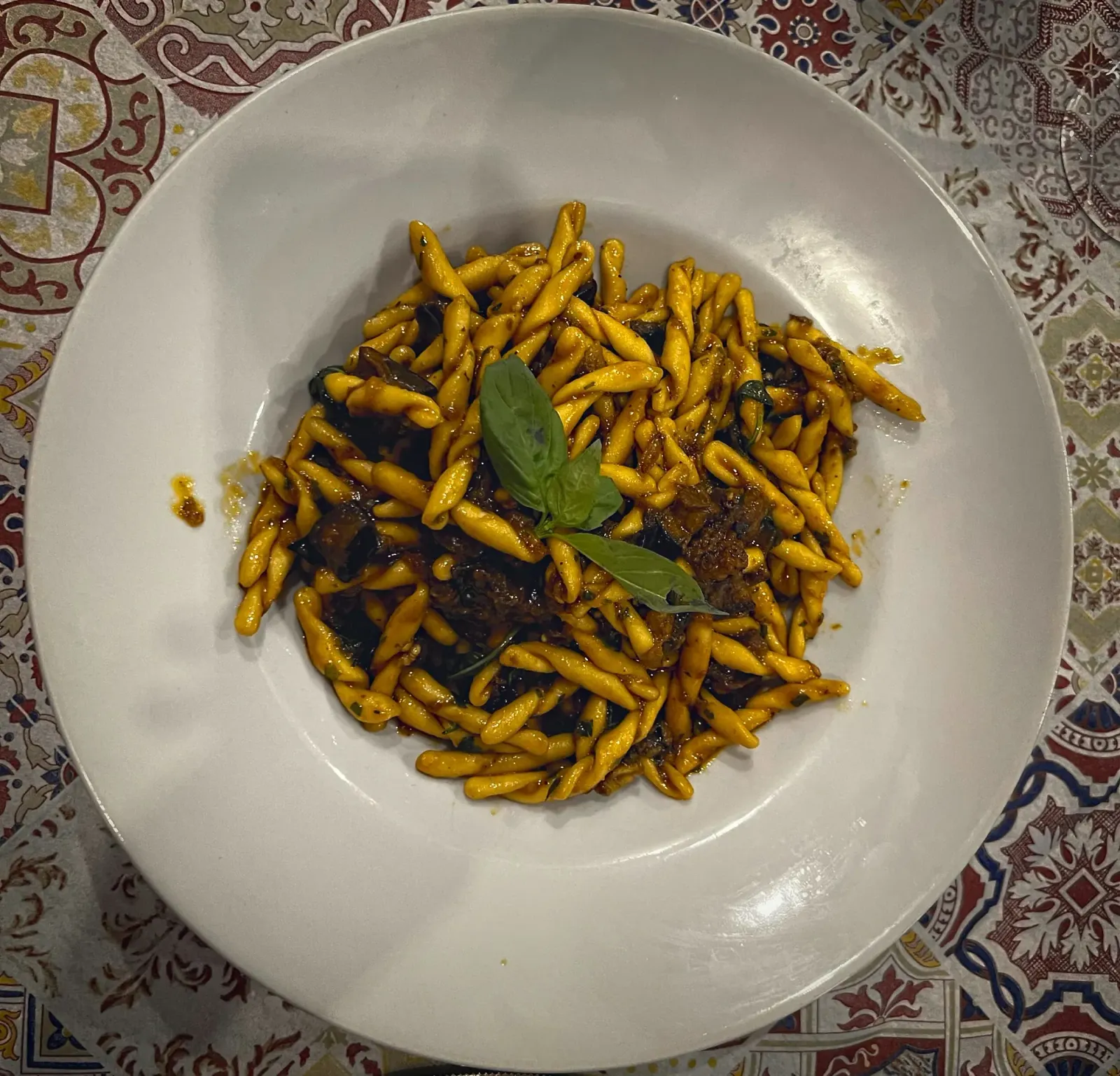 Pasta alla Norma by Mr. Wanderer Pasta alla Norma. Overhead shot