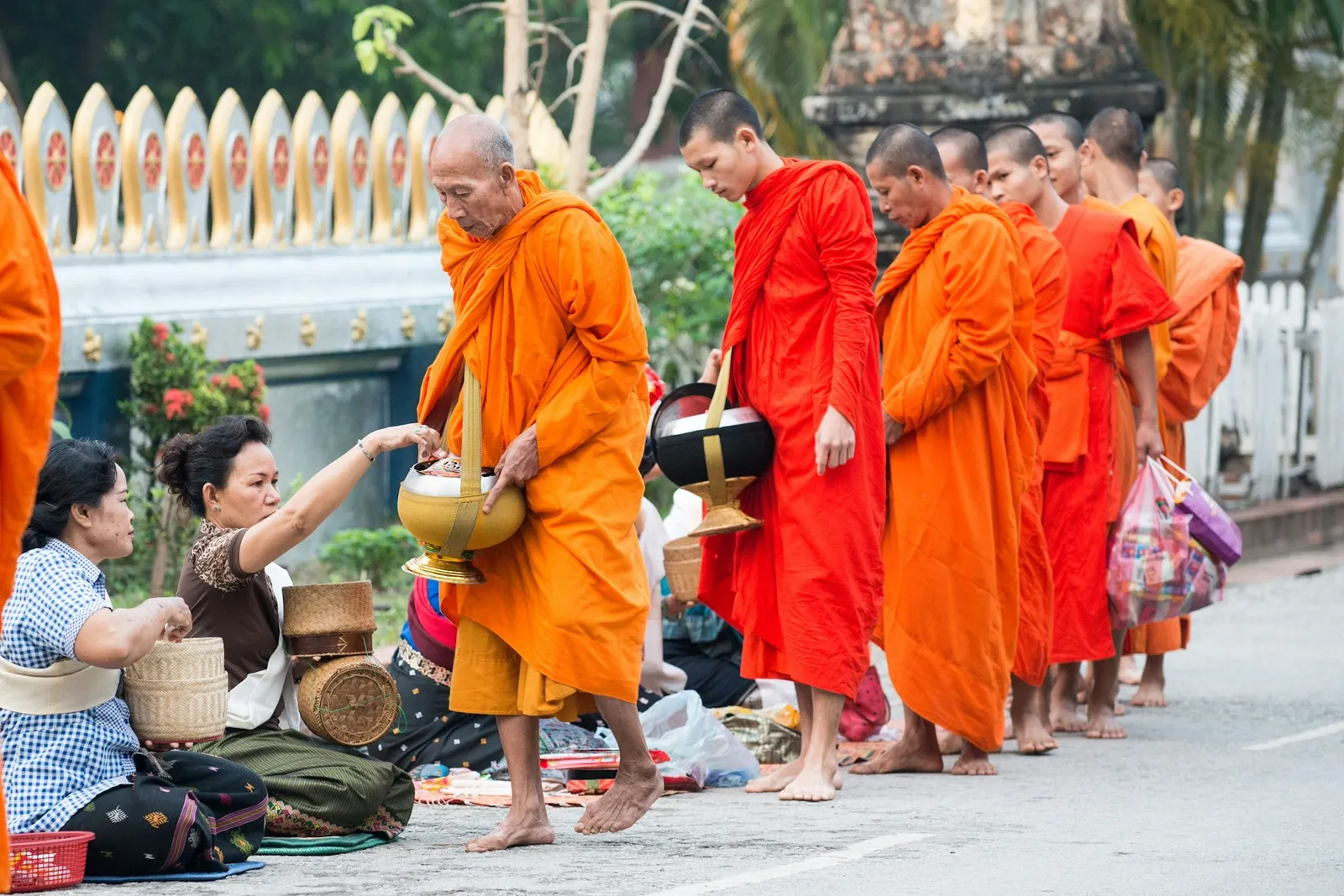 Monks in Luang Prabang