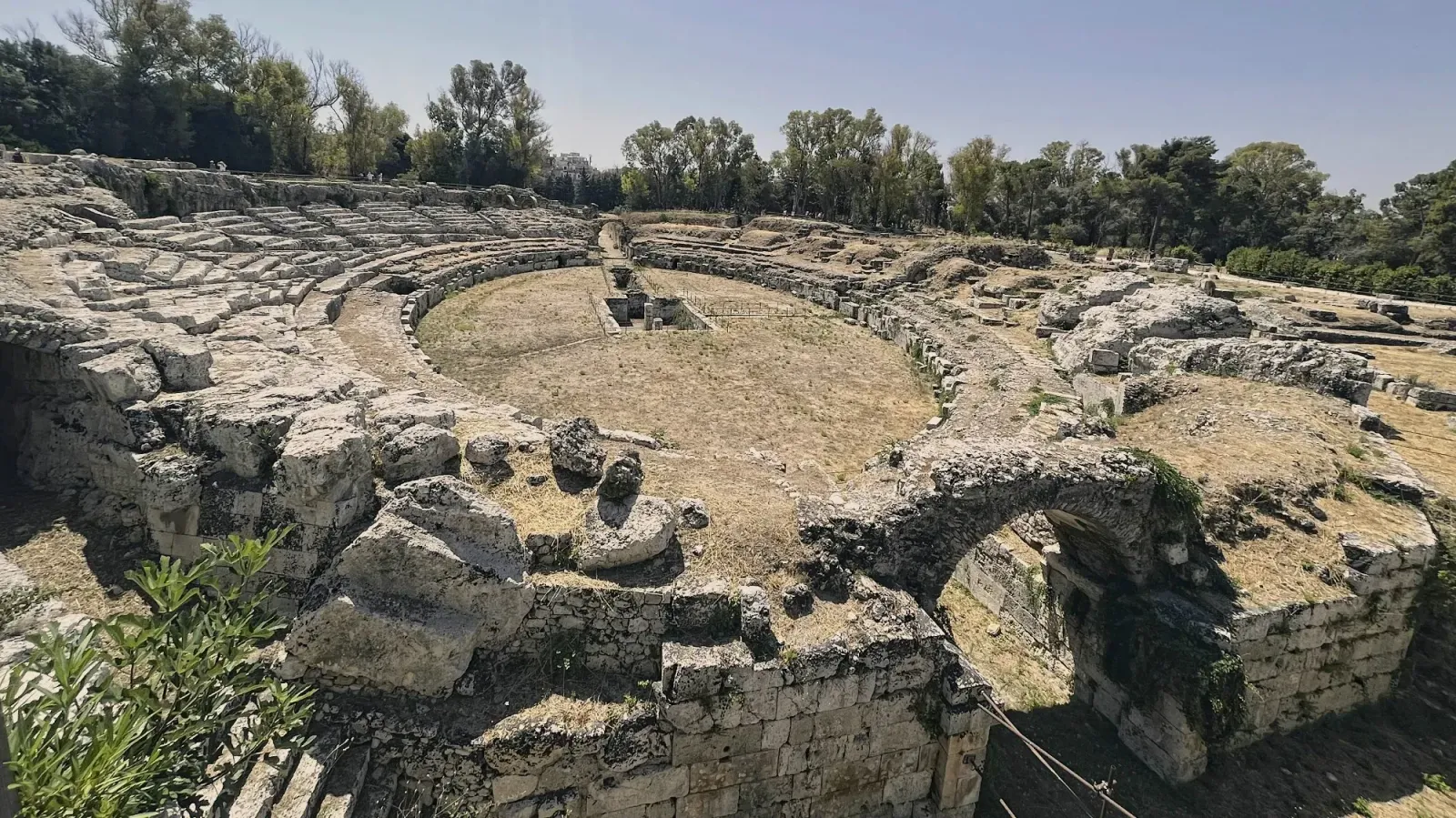 Neapolis Archeological Park by Mr. Wanderer The Roman amphitheater in Neapolis Archeological Park.