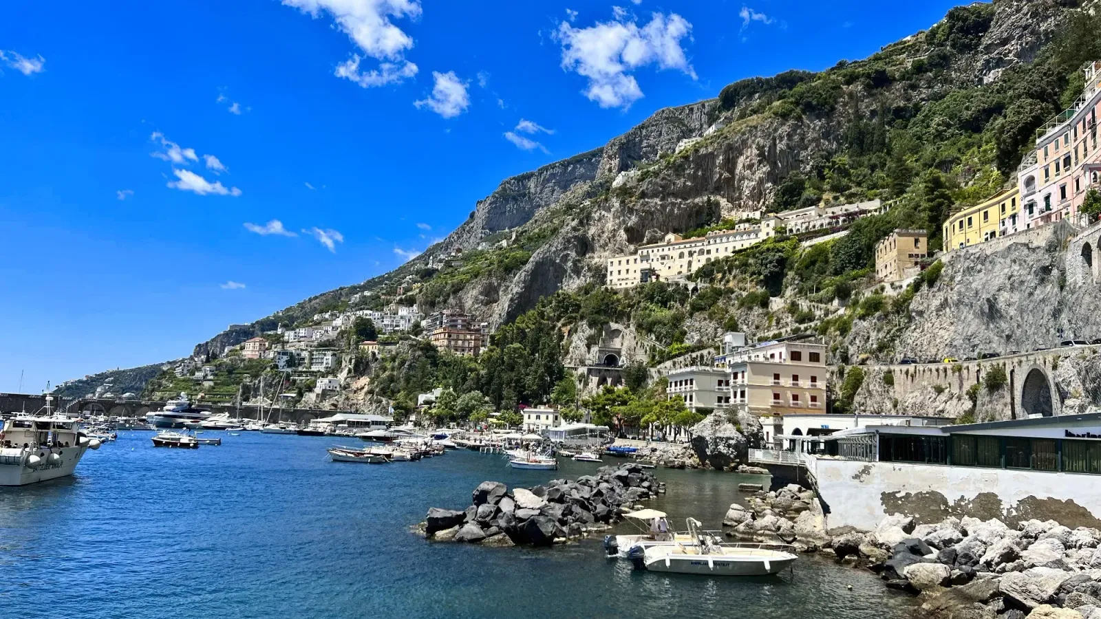 Amalfi by Mr. Wanderer Amalfi, shot from the harbor.