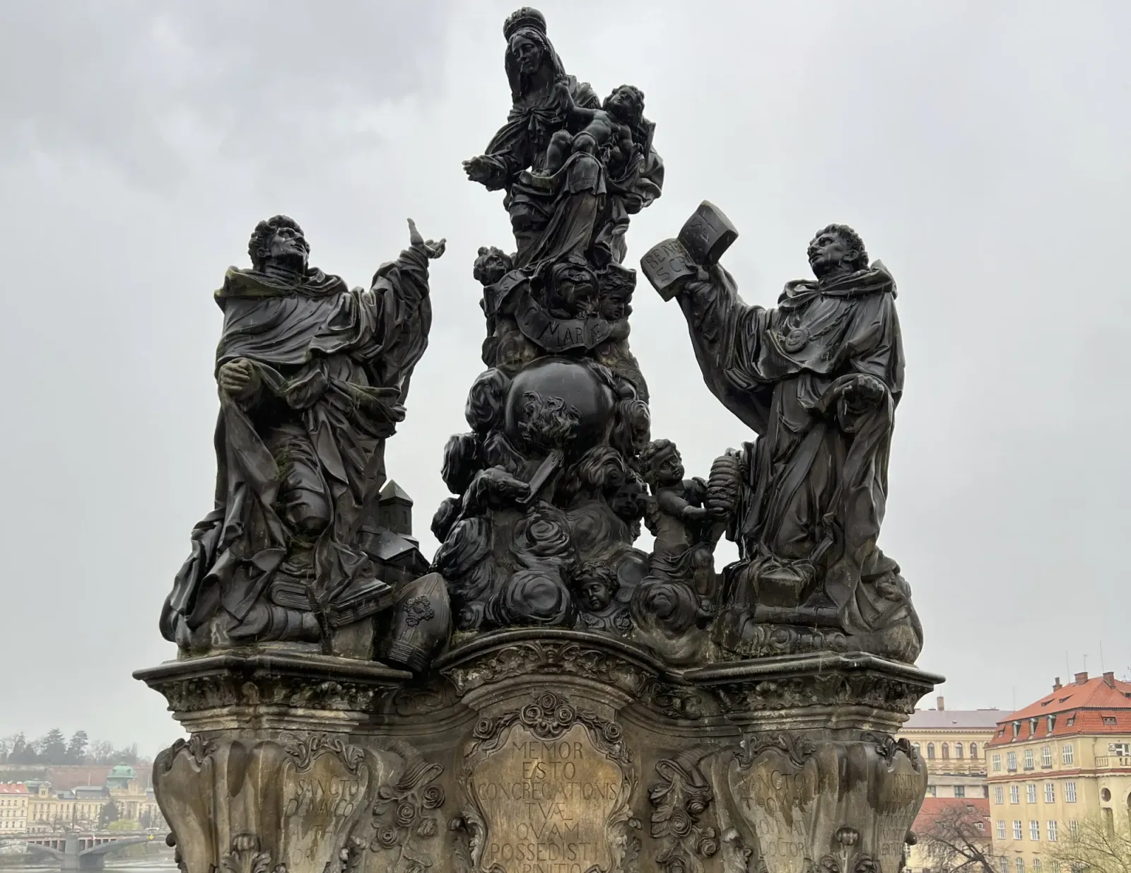 Charles' Bridge by Mr.Wanderer Stone statues on Charles' Bridge