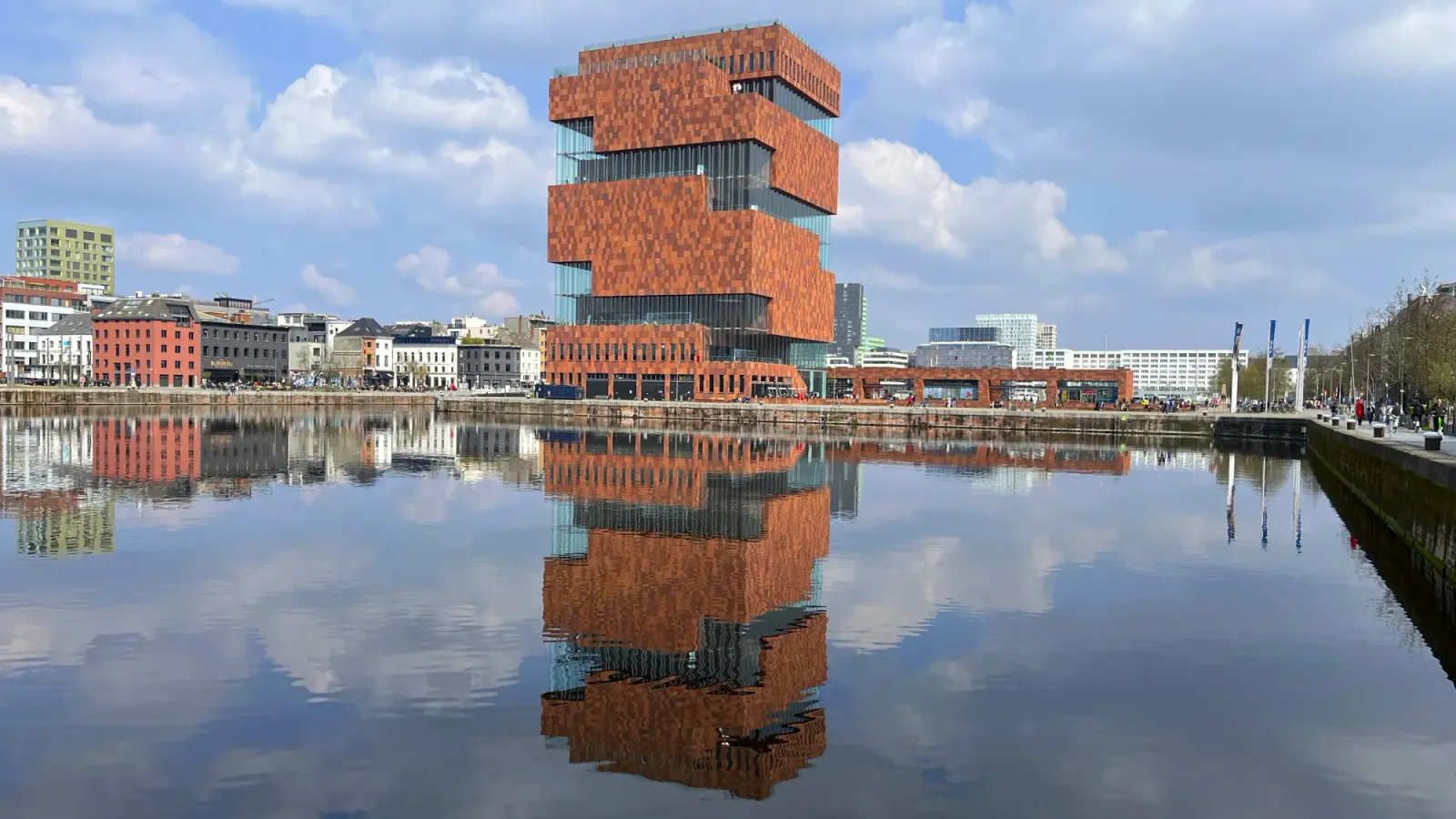 Museum aan de Stroom by Mrs.Wanderer Reflection of the brick museum in the water