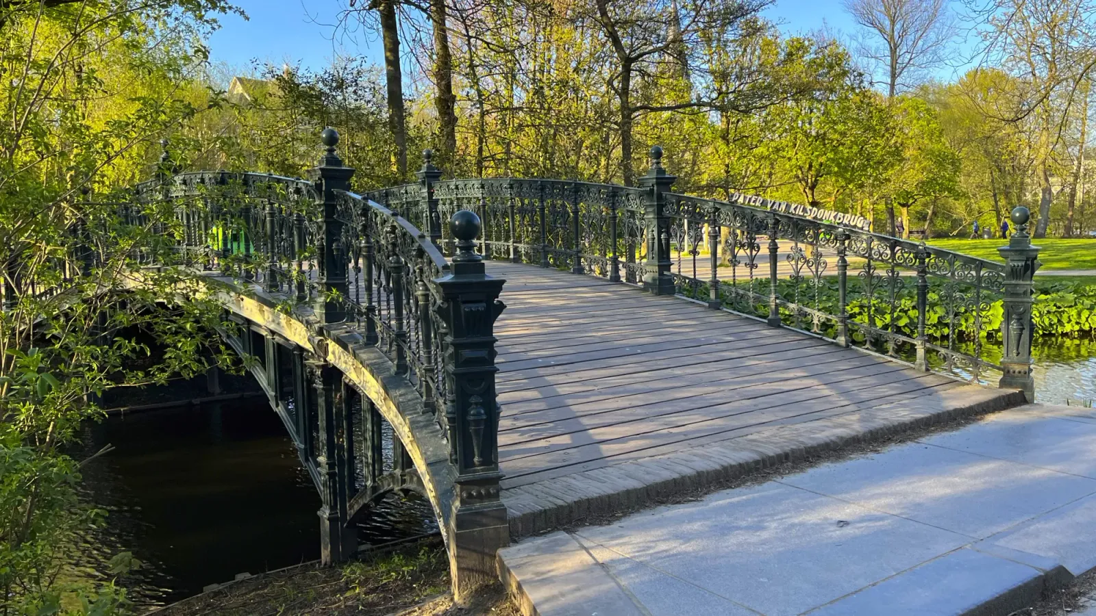Vondelpark by Mrs.Wanderer Green bridge in Vondelpark by Mrs.Wanderer