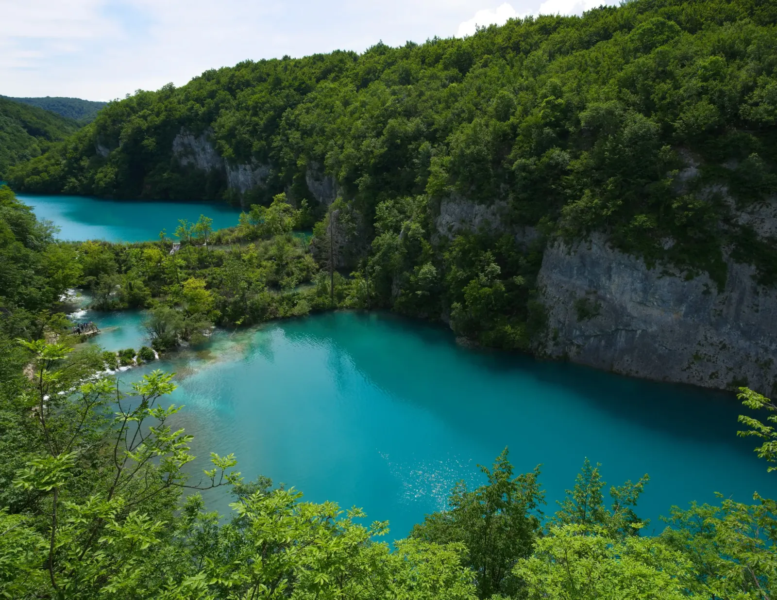 Plitvice Lakes National Park by Mr. Wanderer Aqua water cascading between terraced lakes