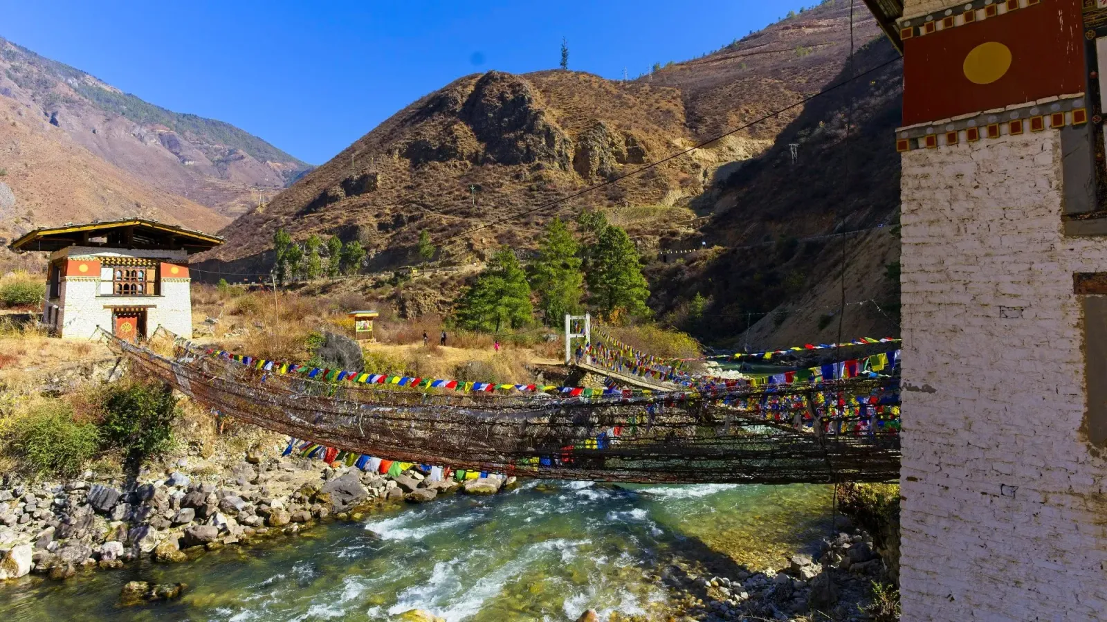 Chain Bridge by Mr Wanderer Chain bridge spanning a river